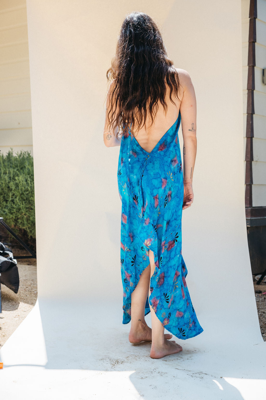 Sun Child Classic Silk Dress - Sage