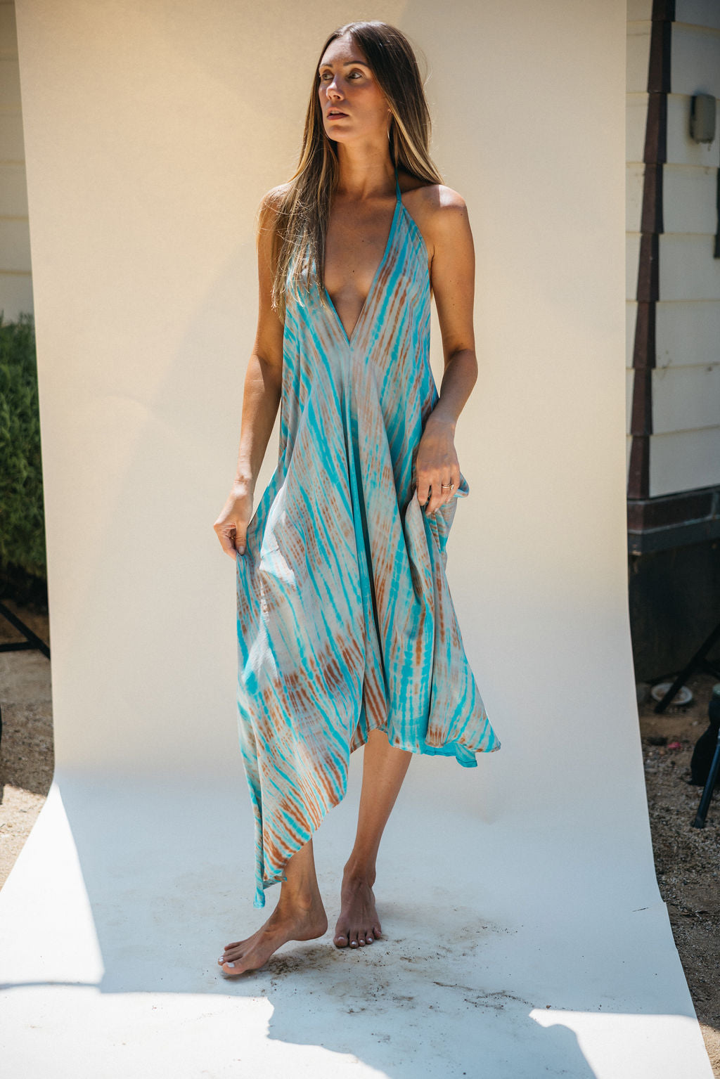 Sun Child Classic Silk Dress - Willow
