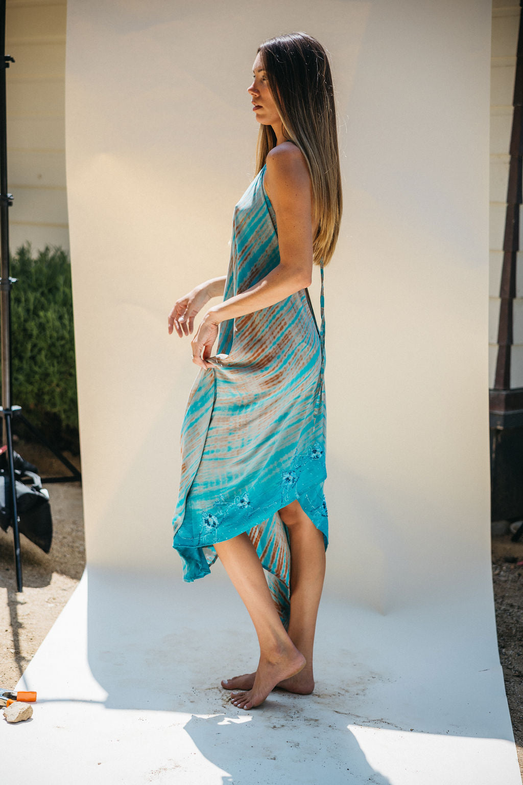 Sun Child Classic Silk Dress - Willow