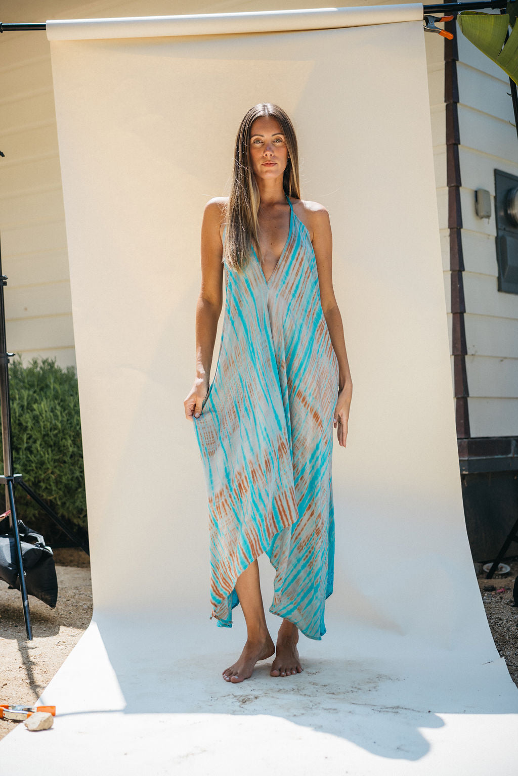 Sun Child Classic Silk Dress - Willow