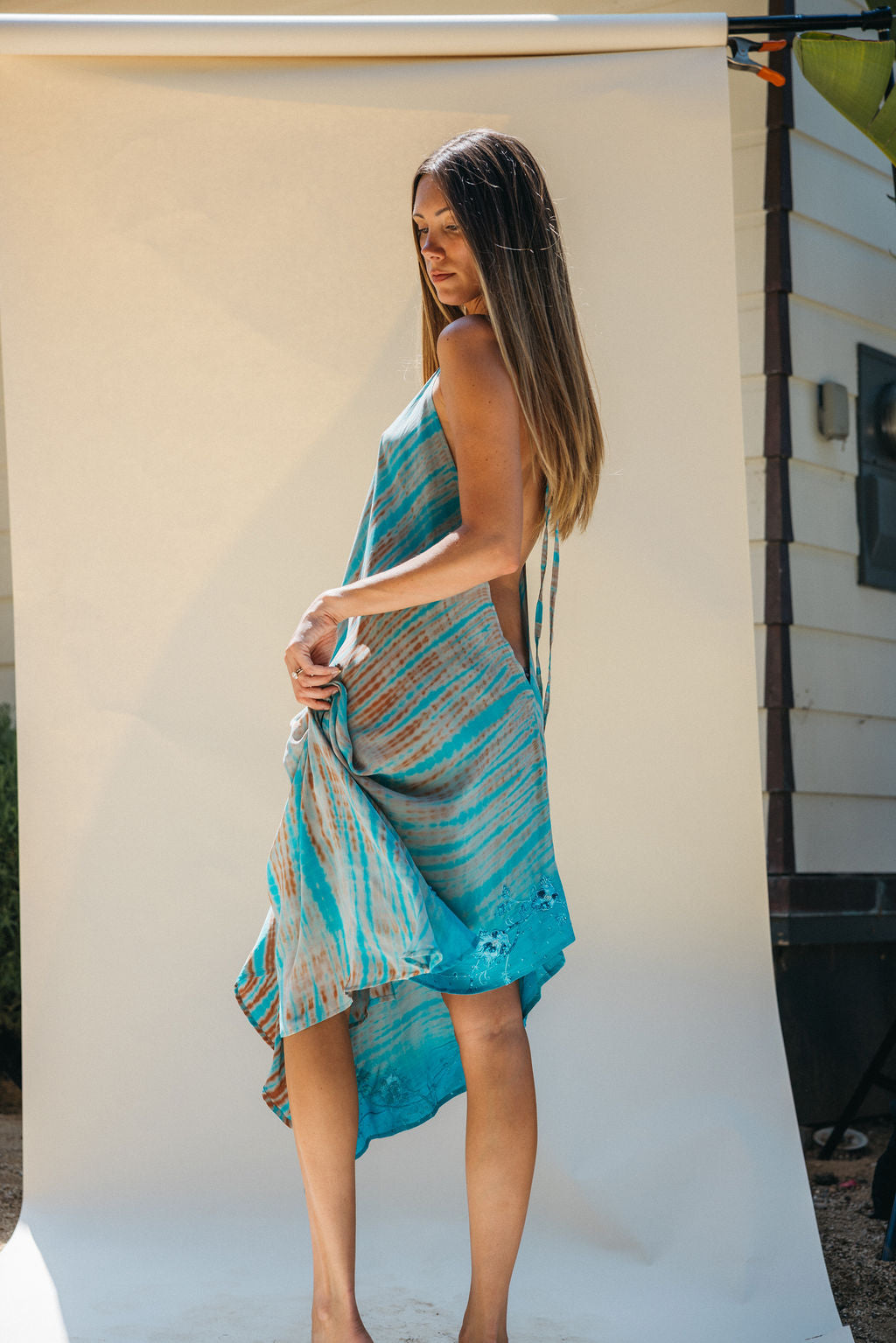 Sun Child Classic Silk Dress - Willow