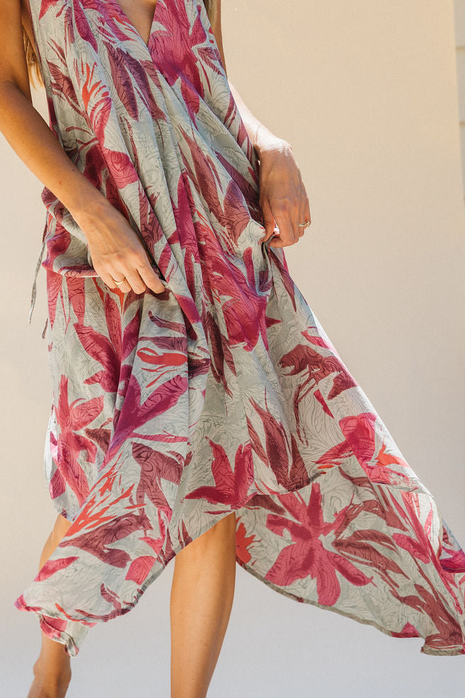 Sun Child Classic Silk Dress - Rosemary