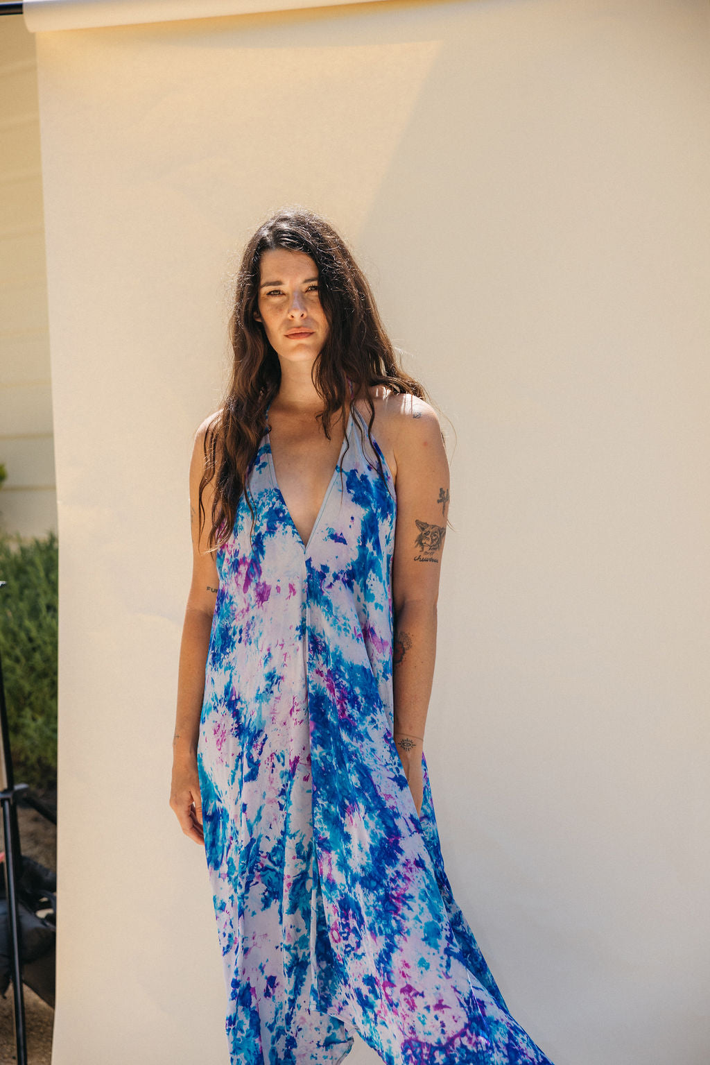 Sun Child Classic Silk Dress - Lavender
