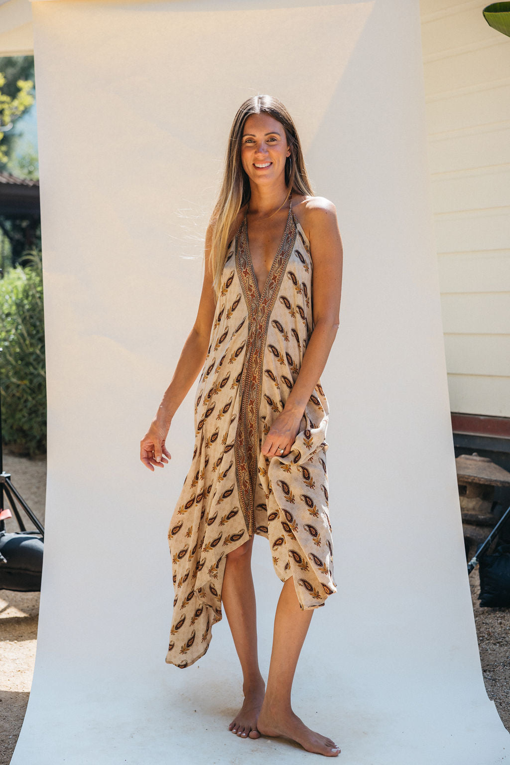 Sun Child Classic Silk Dress - Lennon