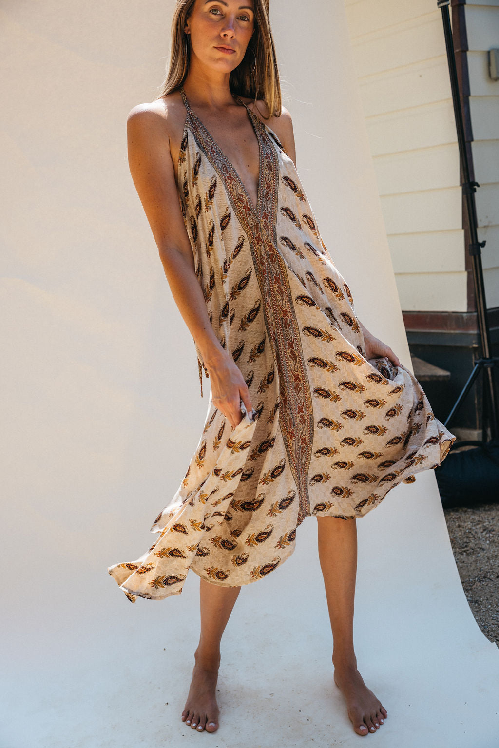 Sun Child Classic Silk Dress - Lennon