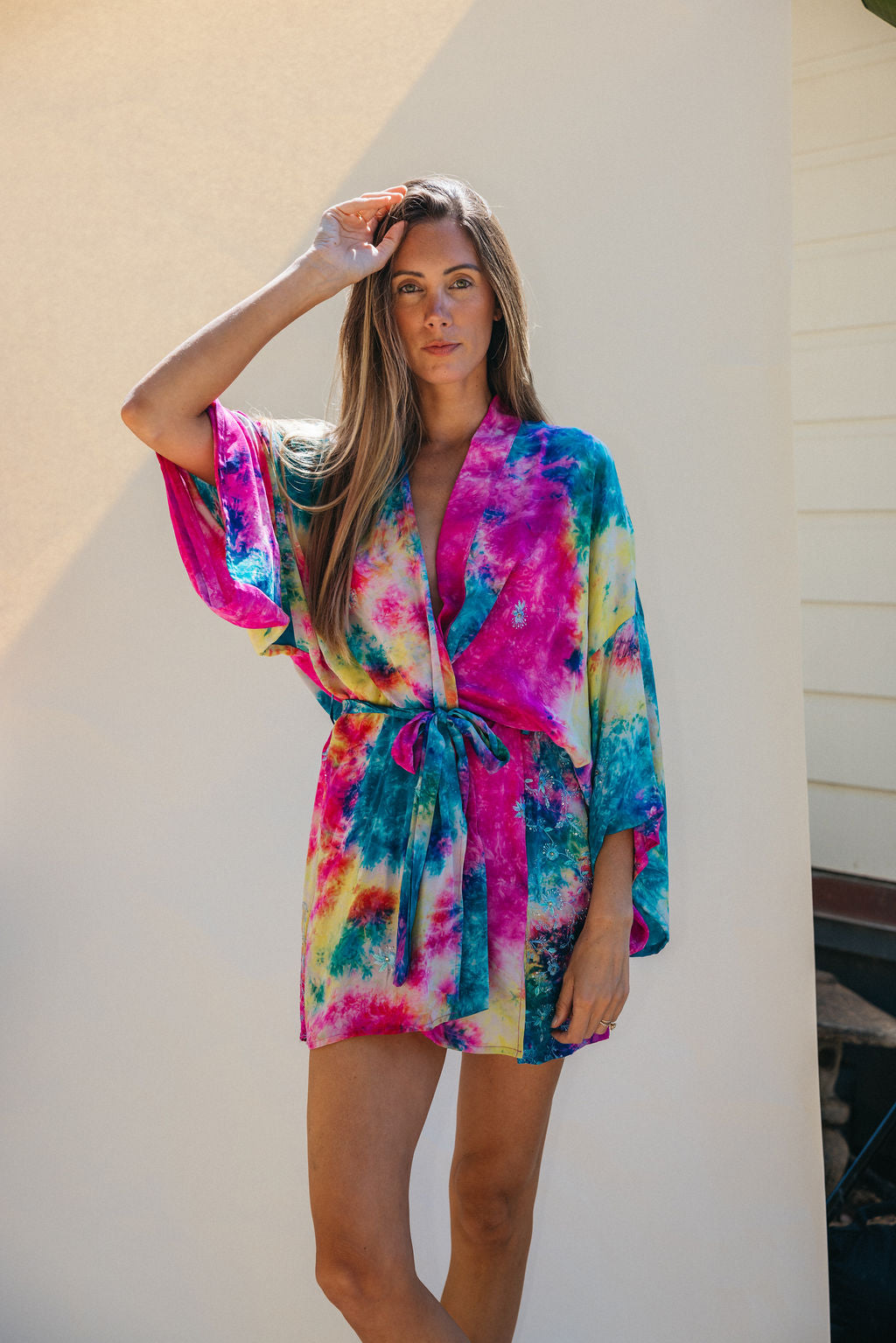 Kimono Wrap Dress - Disco