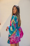 Kimono Wrap Dress - Disco