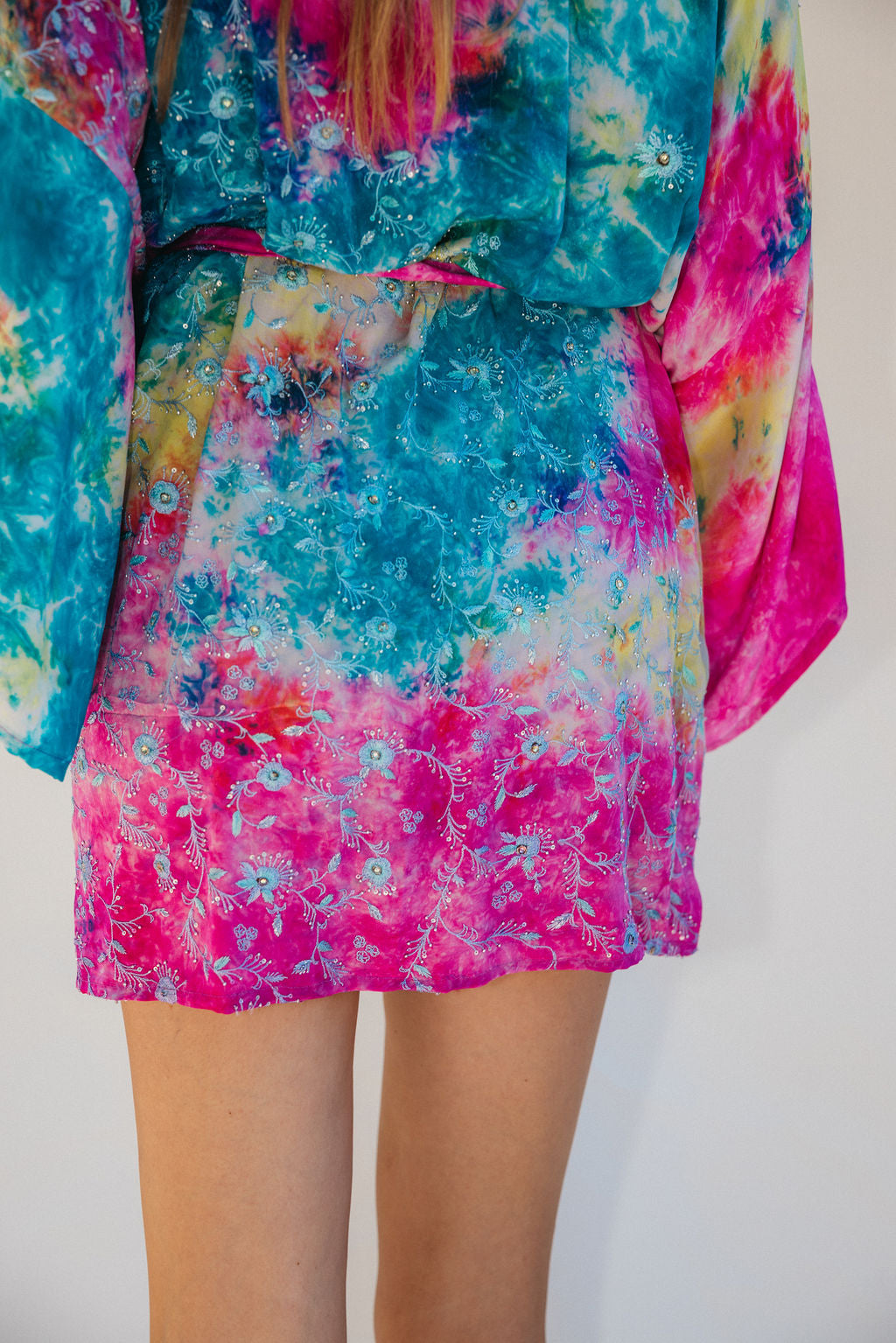 Kimono Wrap Dress - Disco