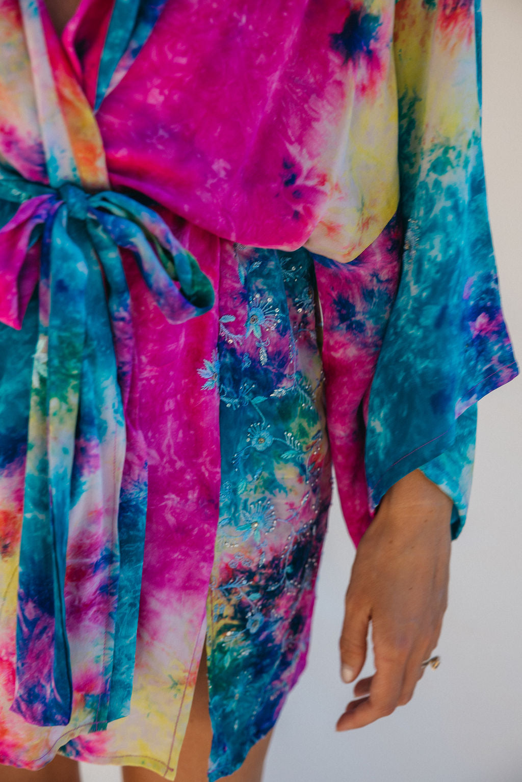 Kimono Wrap Dress - Disco