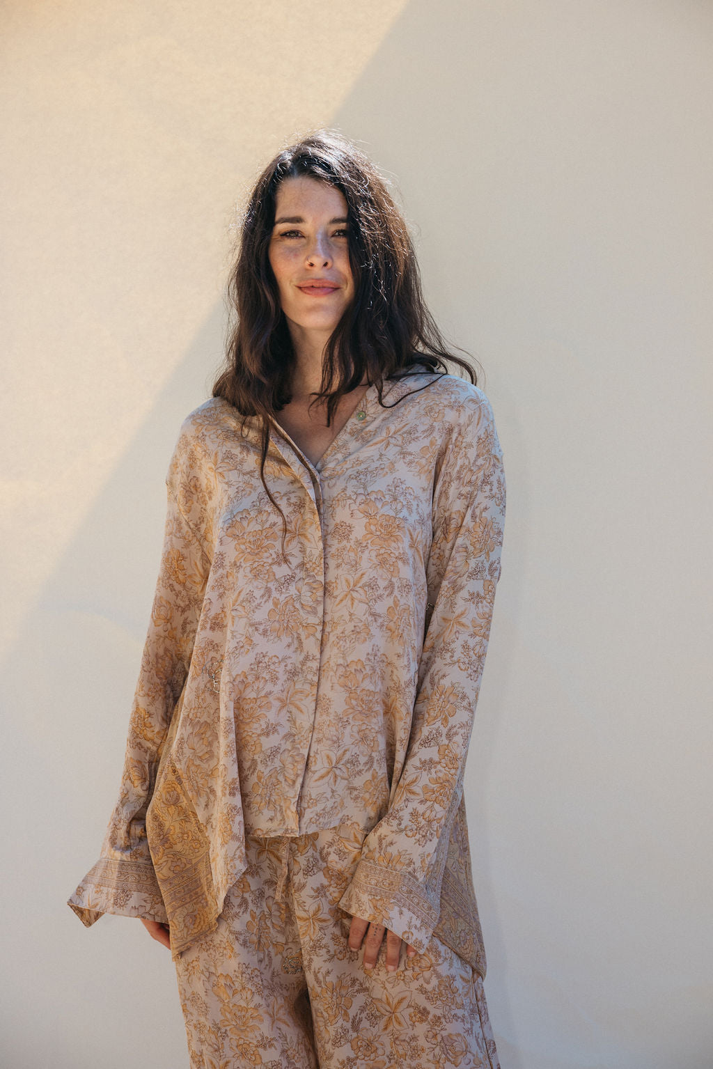 Open Back Boyfriend Shirt - Hunter