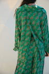 Open Back Boyfriend Shirt - Palm
