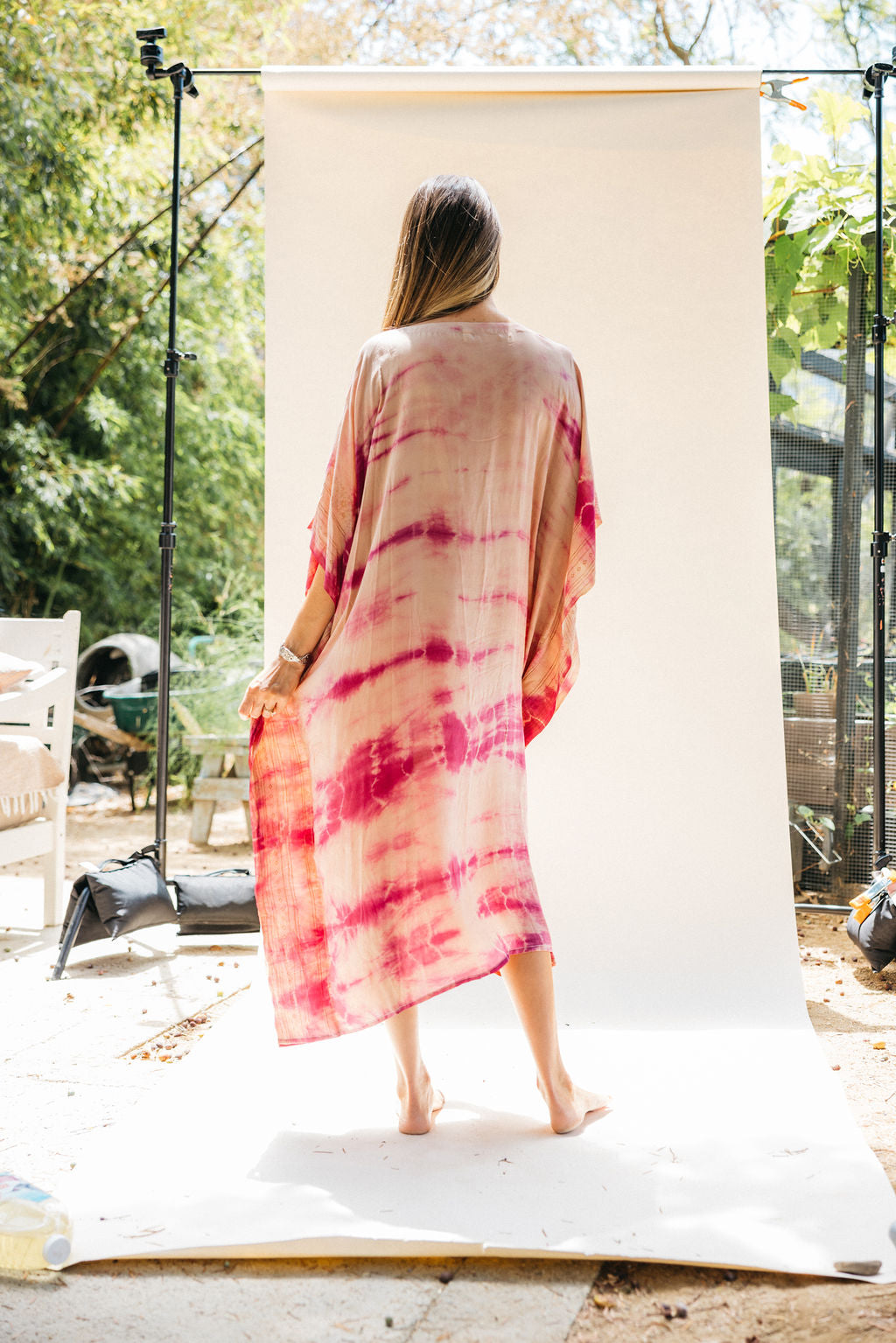 Long Caftan - Roses