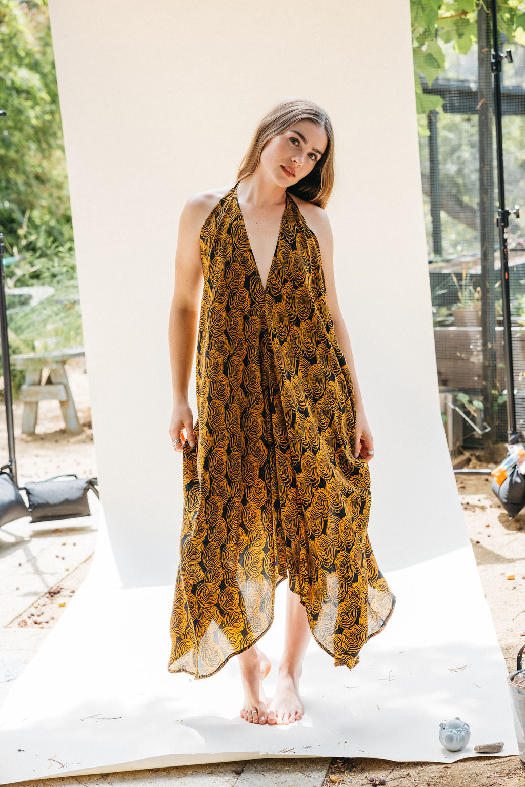 Sun Child Classic Silk Dress - Bass