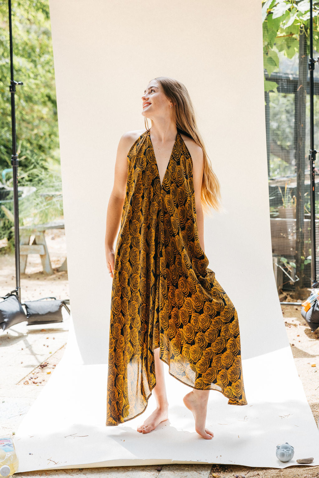 Sun Child Classic Silk Dress - Bass