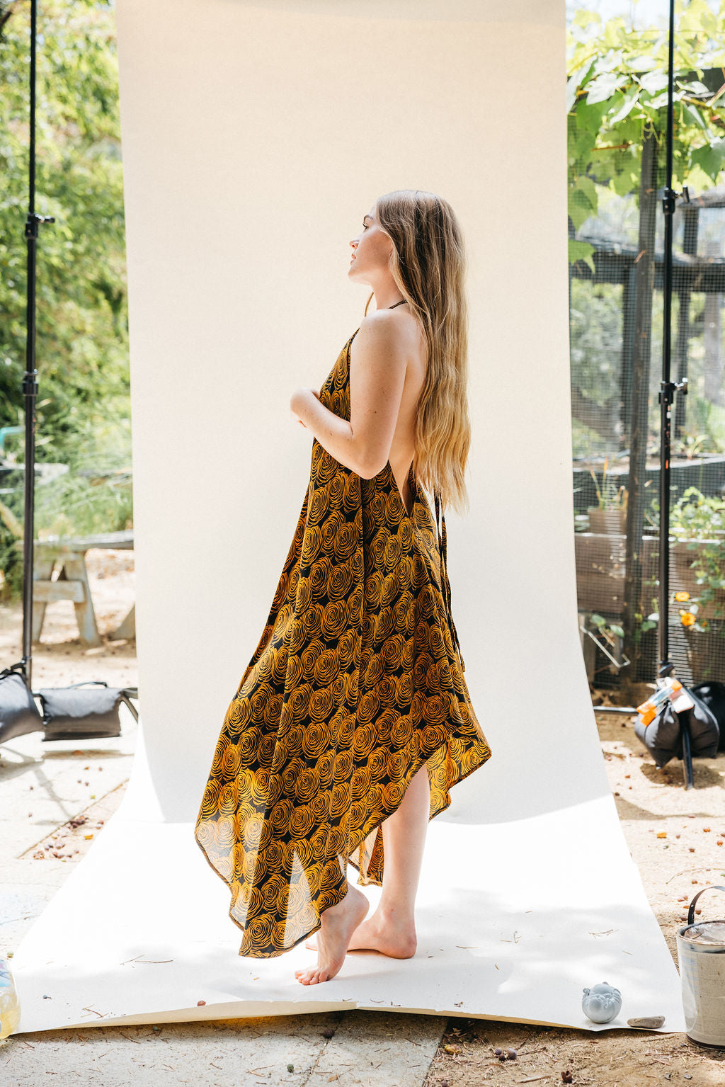 Sun Child Classic Silk Dress - Bass