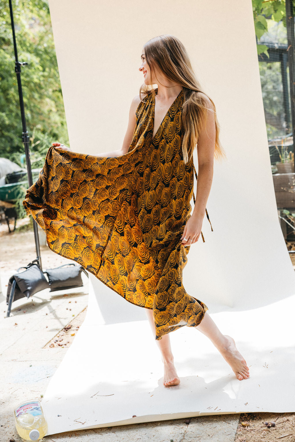 Sun Child Classic Silk Dress - Bass