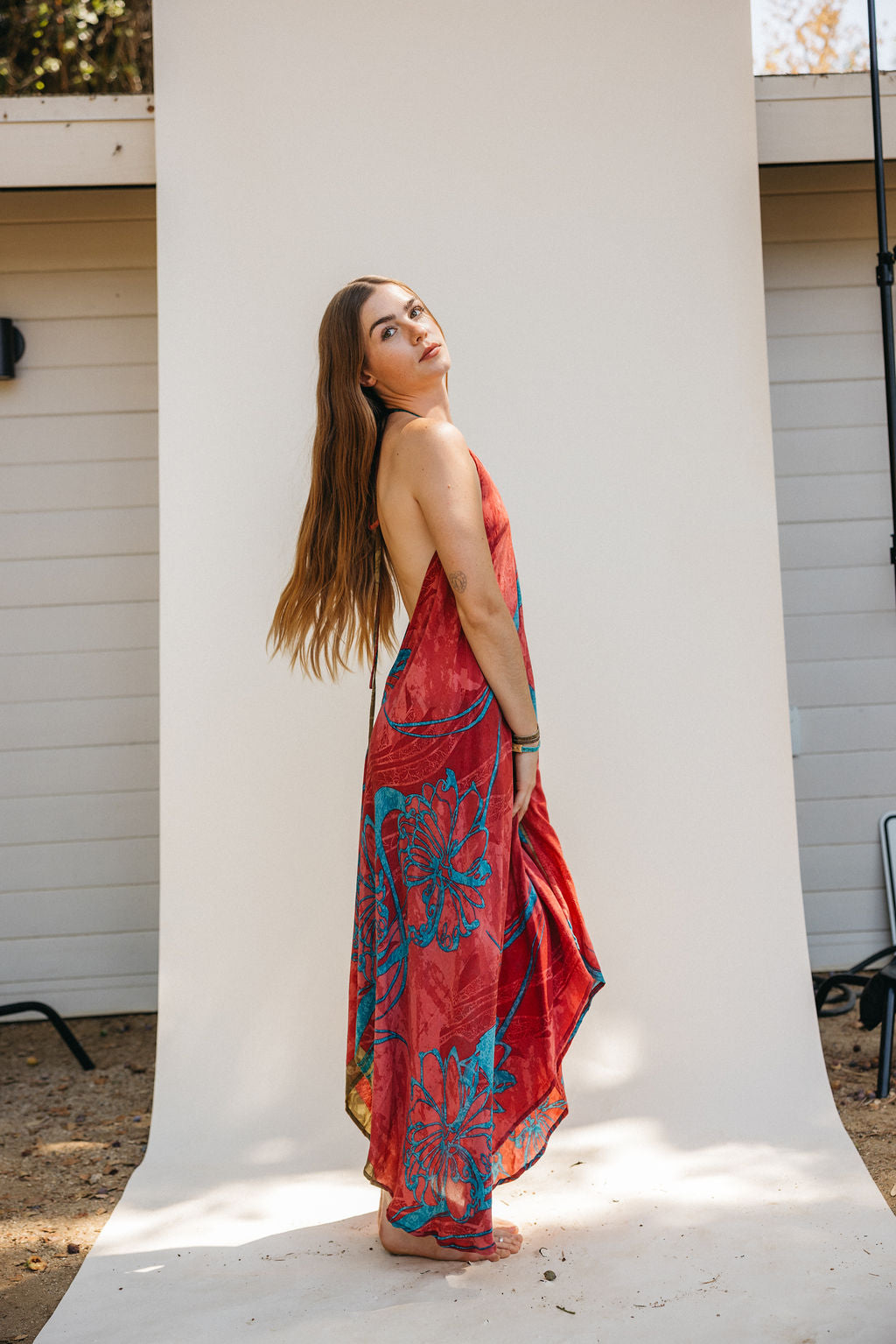 Sun Child Classic Silk Dress - Stardust
