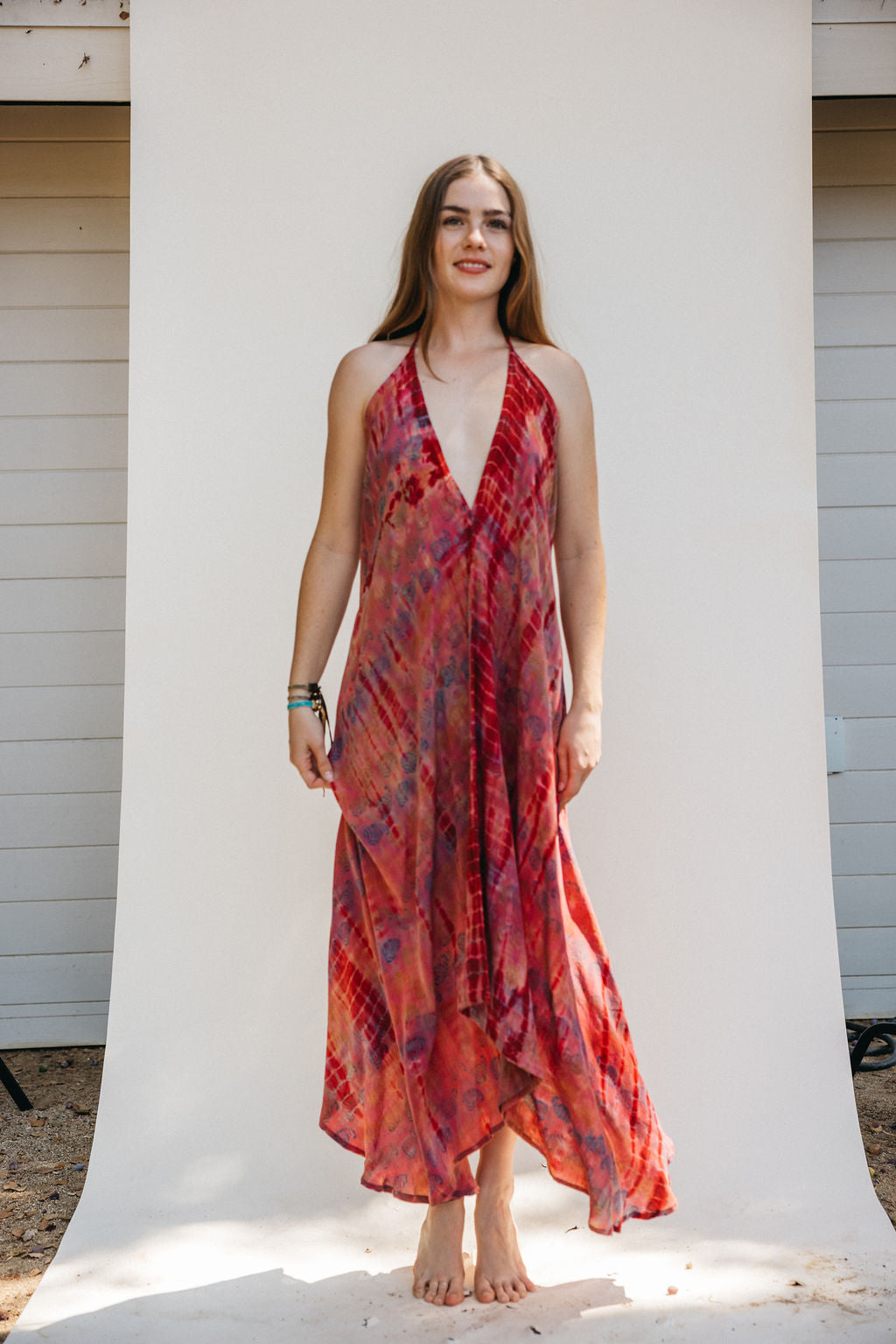 Sun Child Classic Silk Dress - Wildflower