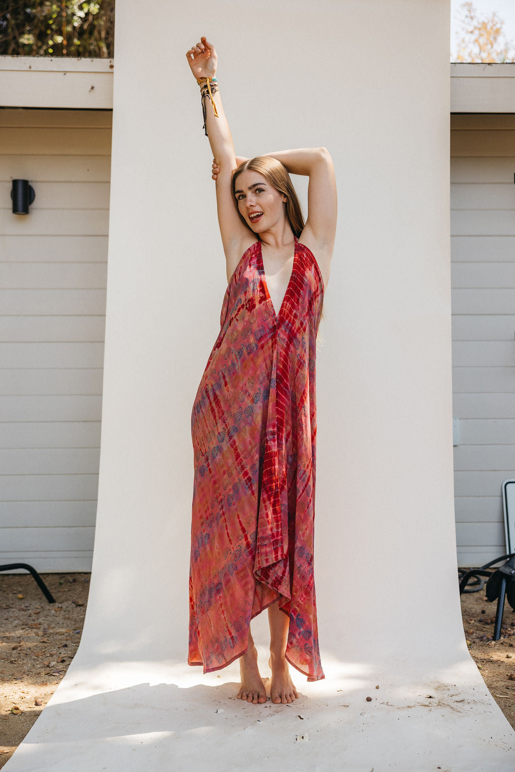 Sun Child Classic Silk Dress - Wildflower