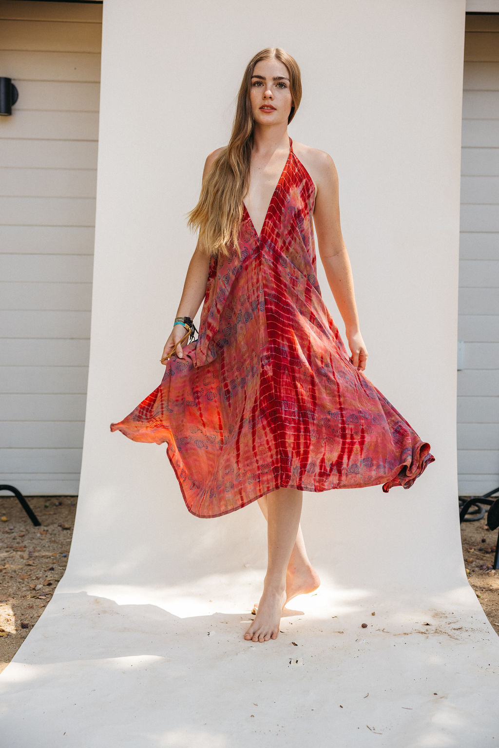 Sun Child Classic Silk Dress - Wildflower
