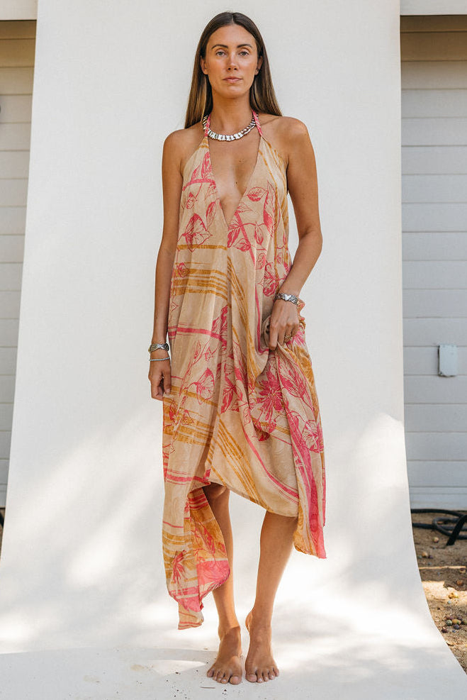 Sun Child Classic Silk Dress - Velvet