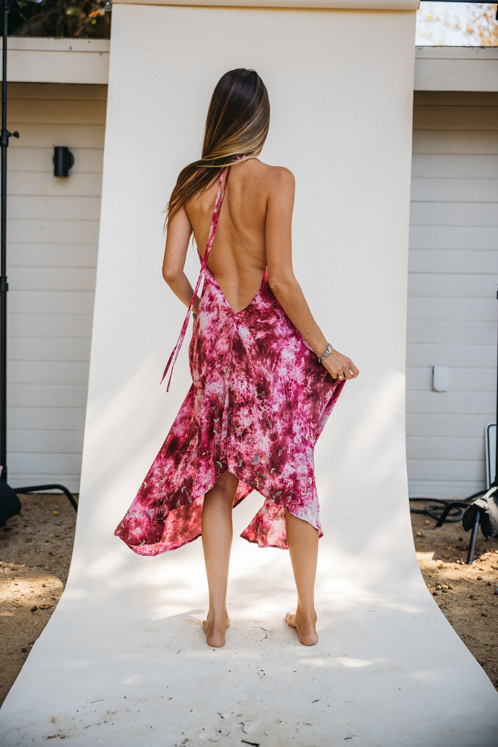 Sun Child Classic Silk Dress - Cascade