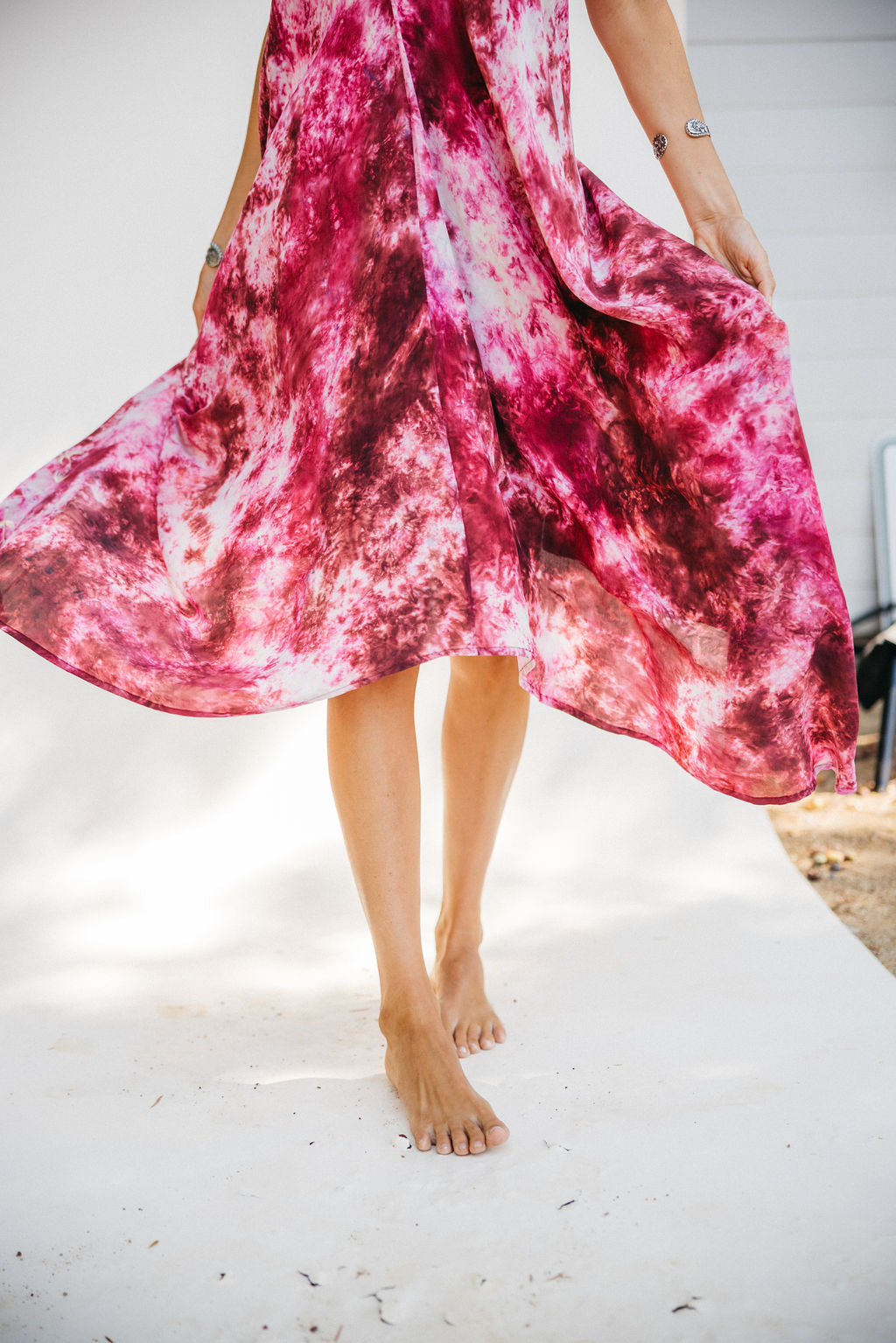 Sun Child Classic Silk Dress - Cascade