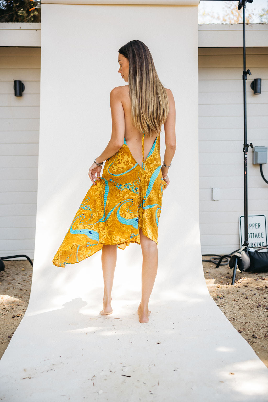 Sun Child Classic Silk Dress - Redwood