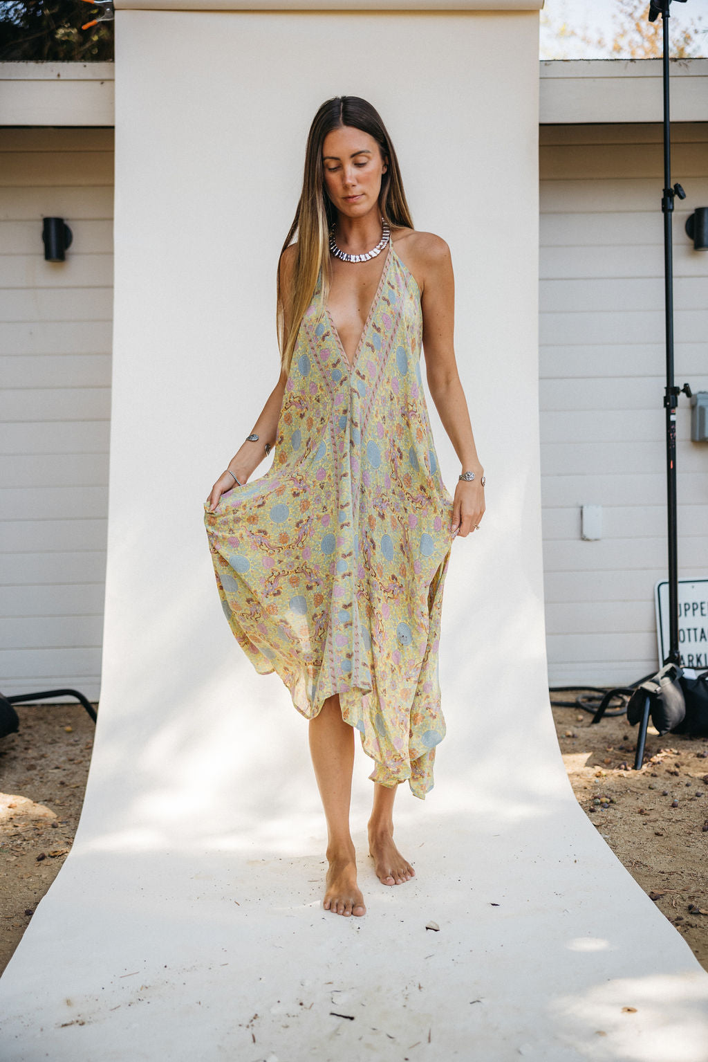 Sun Child Classic Silk Dress - Aurora