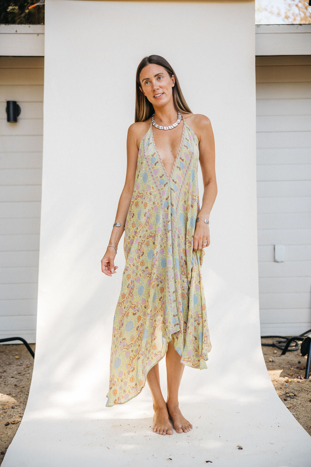 Sun Child Classic Silk Dress - Aurora