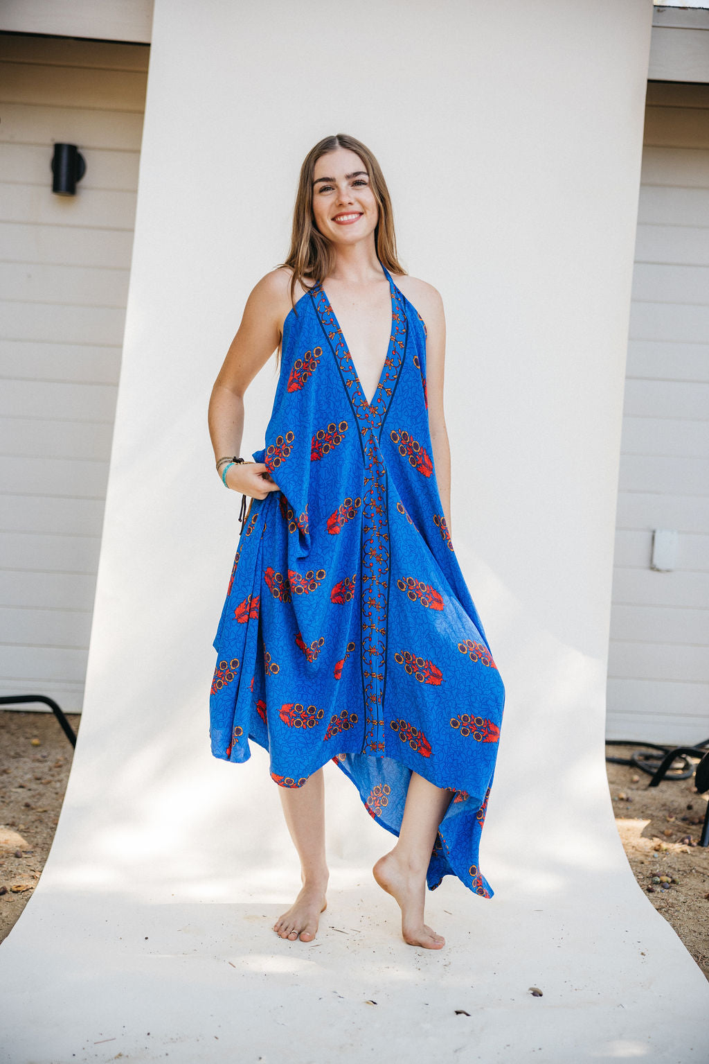 Sun Child Classic Silk Dress - Malibu