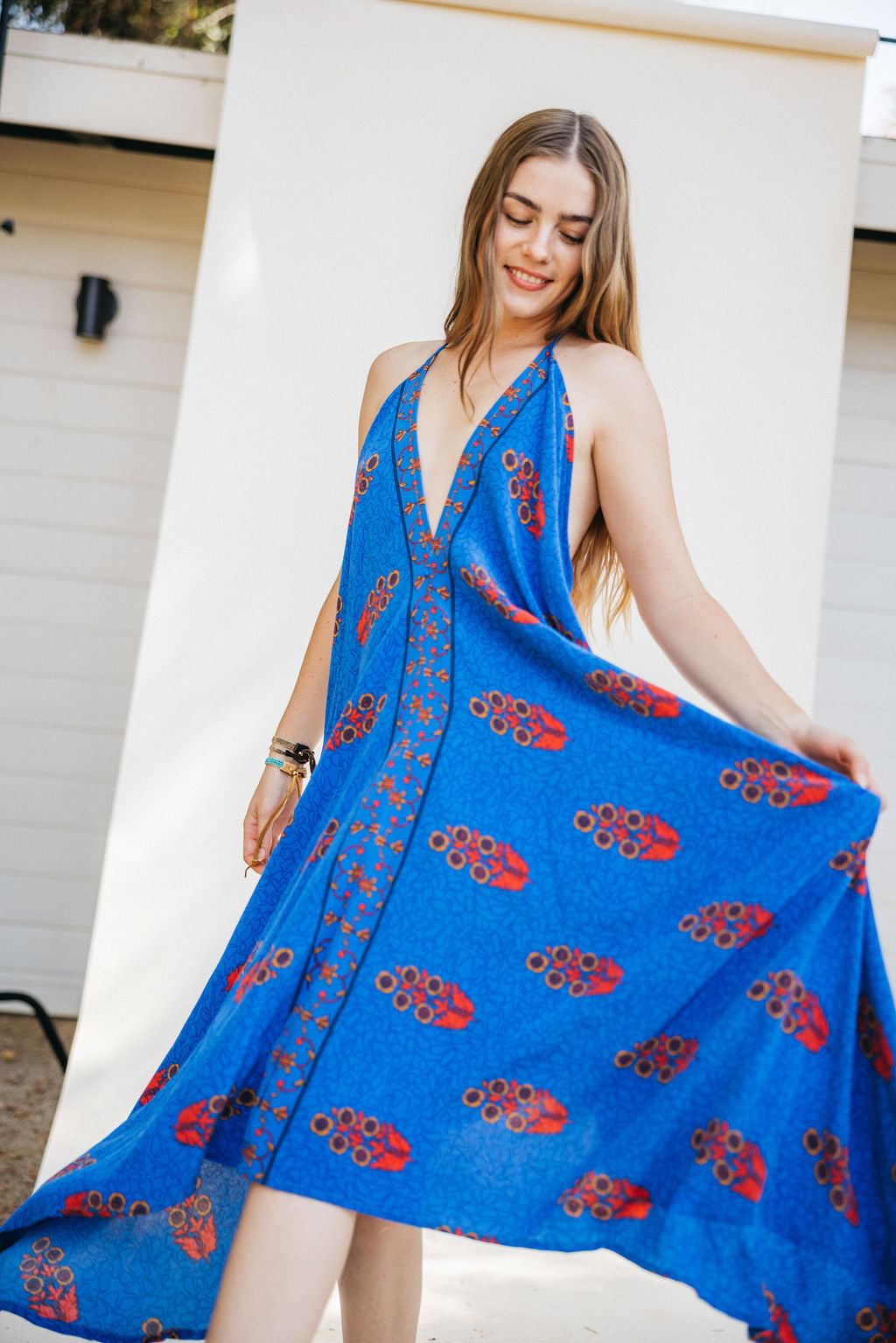 Sun Child Classic Silk Dress - Malibu