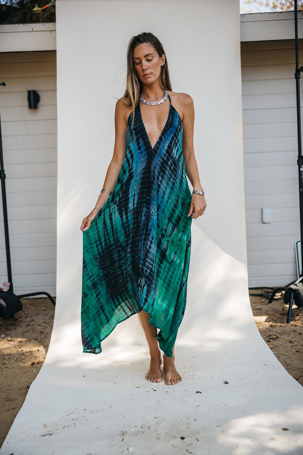 Sun Child Classic Silk Dress - Wisteria