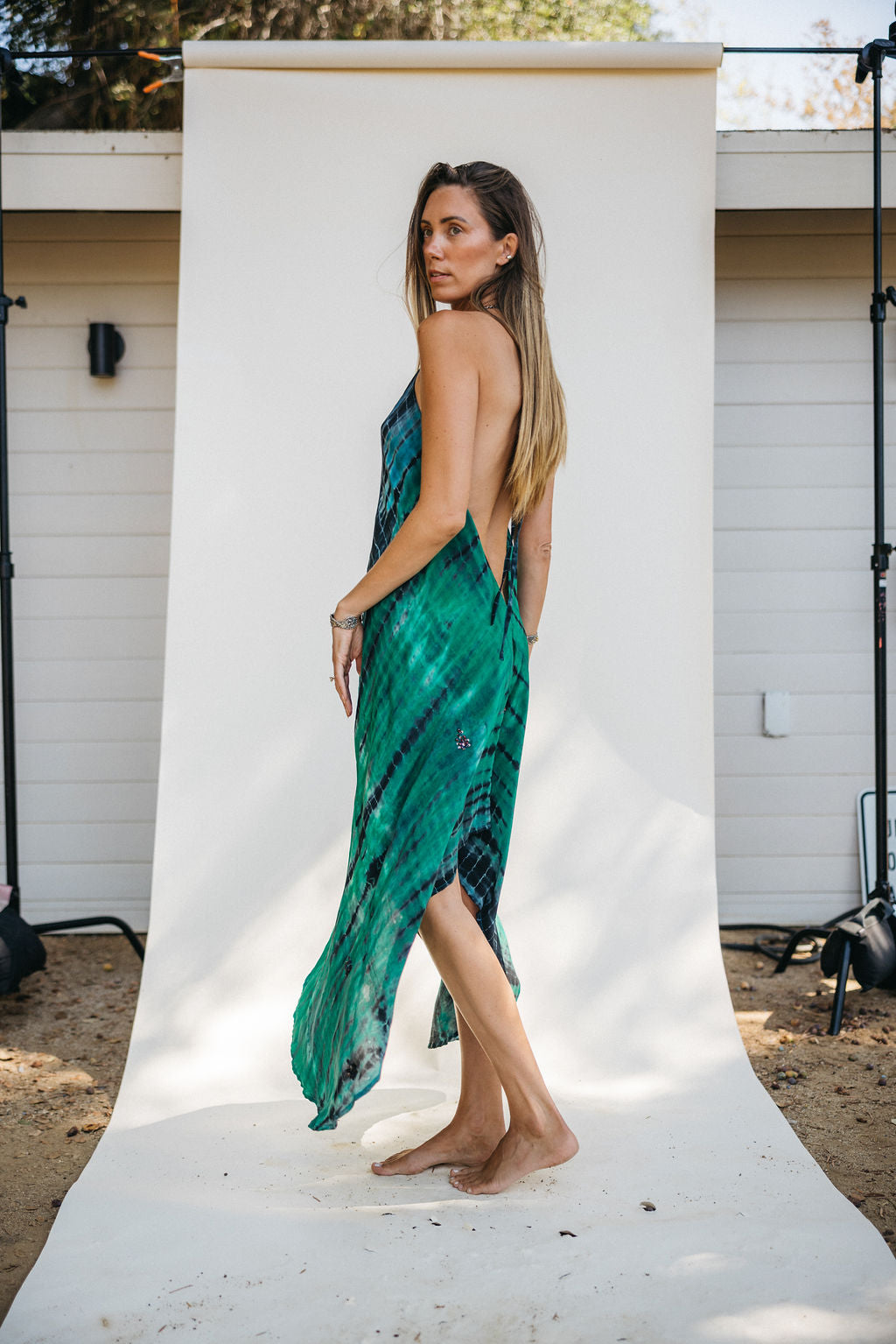 Sun Child Classic Silk Dress - Wisteria