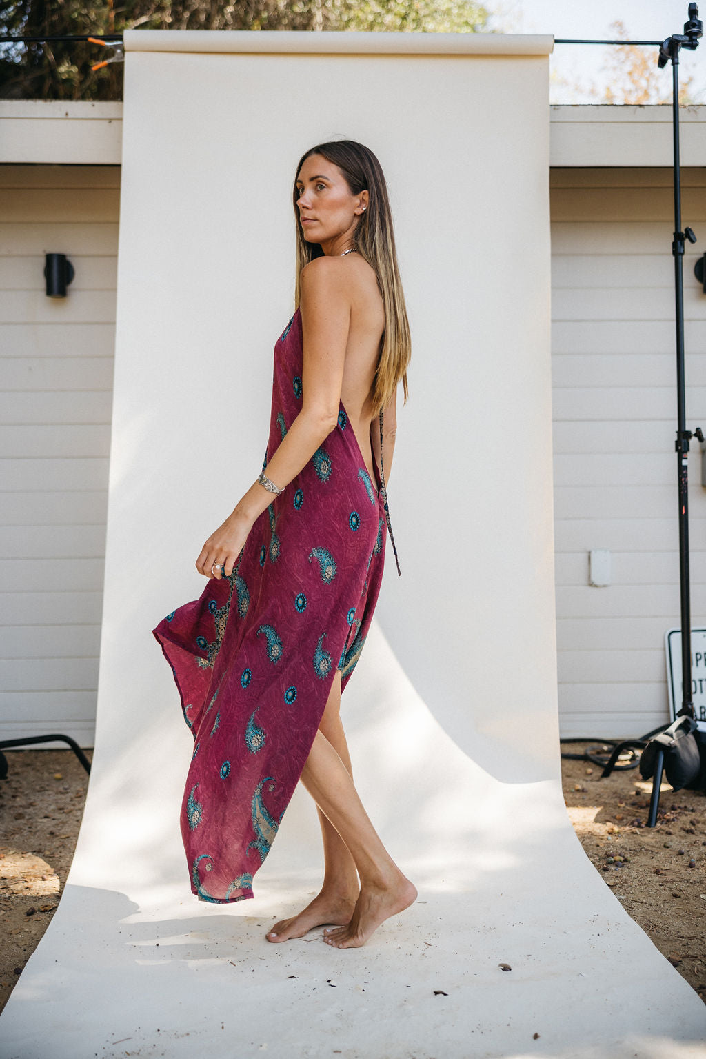 Sun Child Classic Silk Dress - Canyon