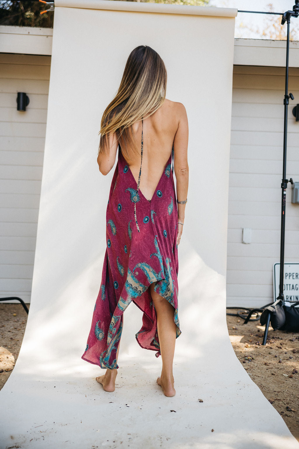 Sun Child Classic Silk Dress - Canyon