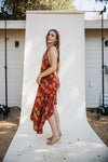 Sun Child Classic Silk Dress - Moss