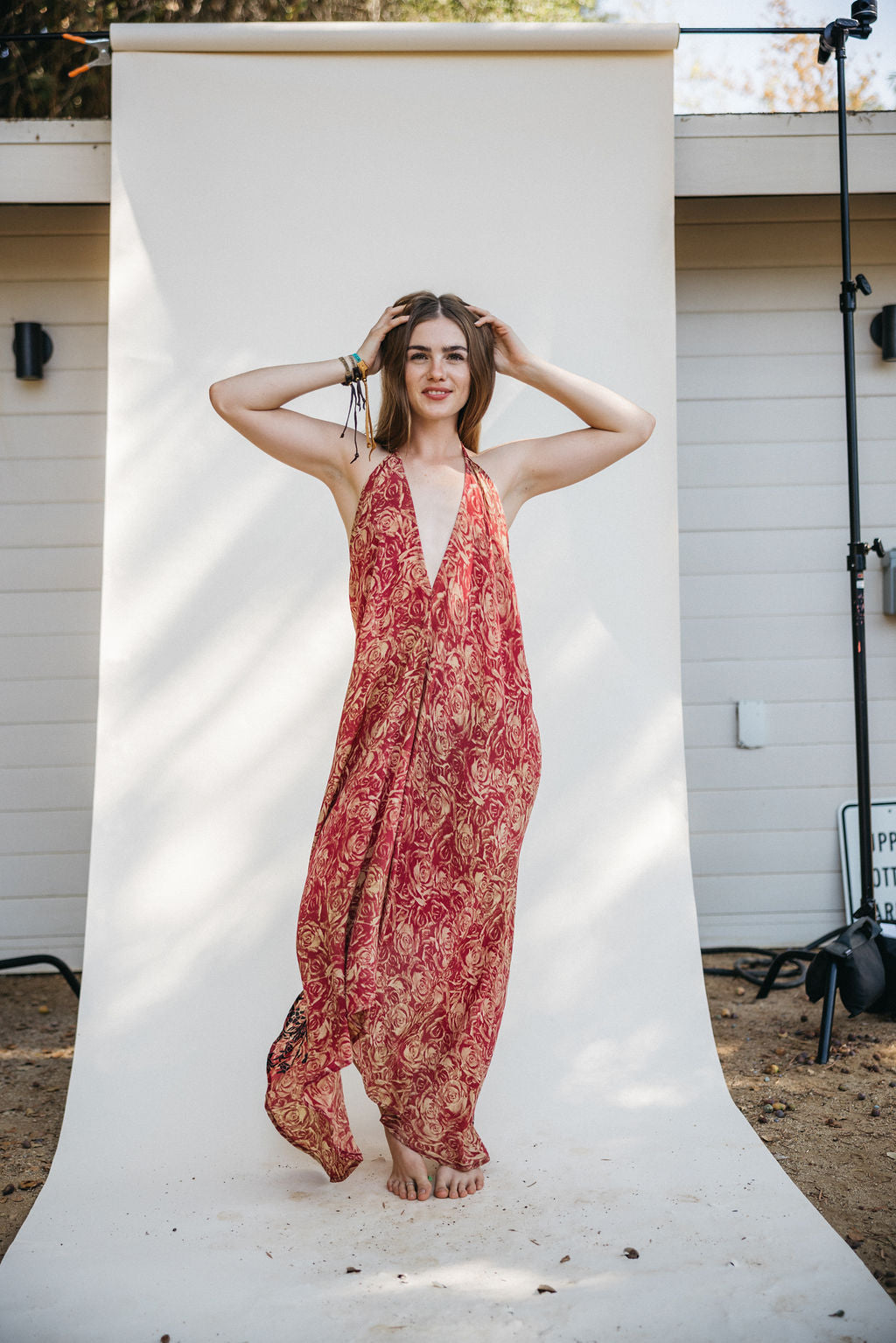 Sun Child Classic Silk Dress - Laurel