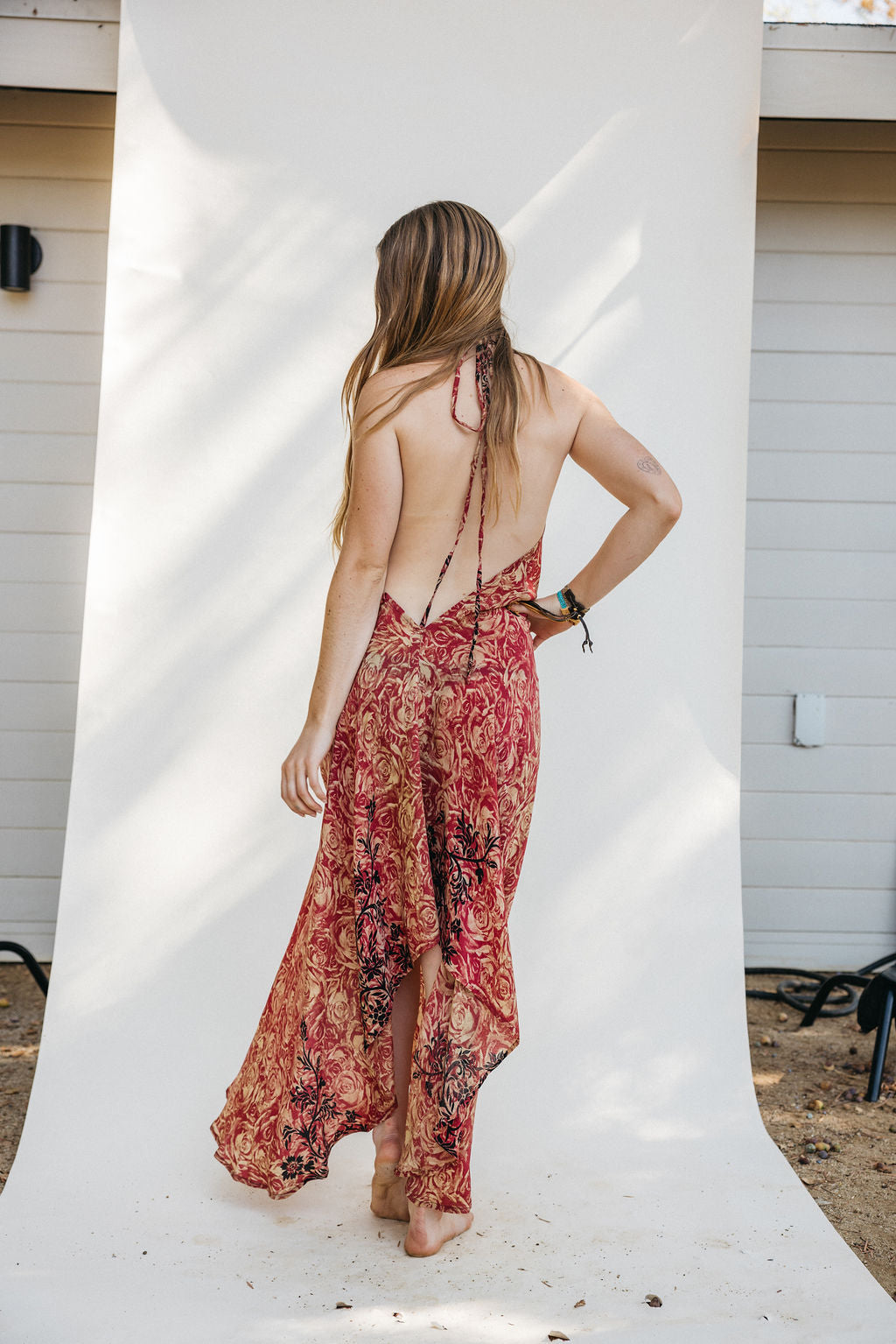 Sun Child Classic Silk Dress - Laurel