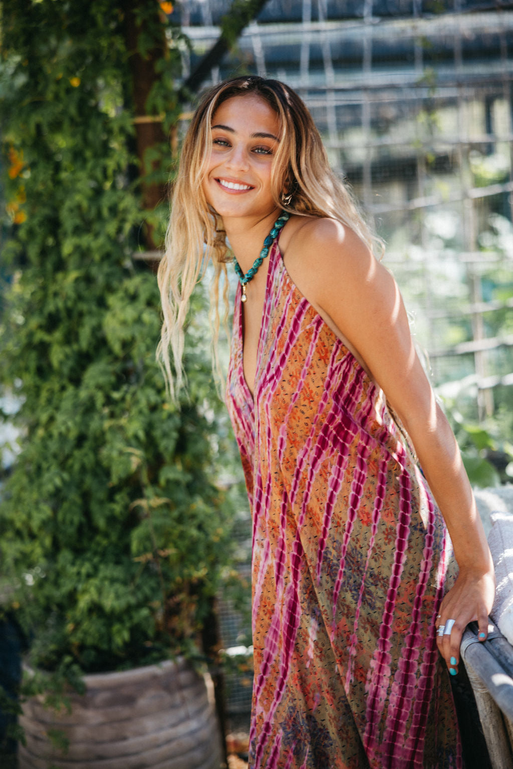 Sun Child Classic Silk Dress - Sable