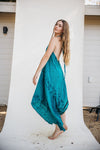 Sun Child Classic Silk Dress - Juniper