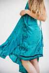 Sun Child Classic Silk Dress - Juniper