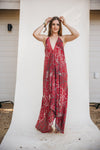 Sun Child Classic Silk Dress - Coral