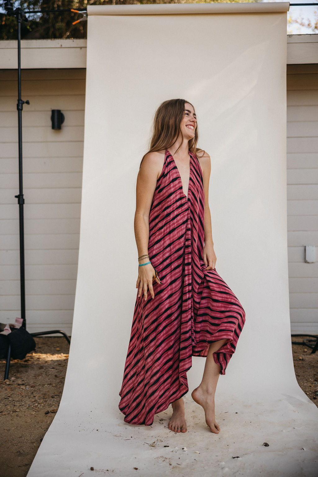 Sun Child Classic Silk Dress - Cypress