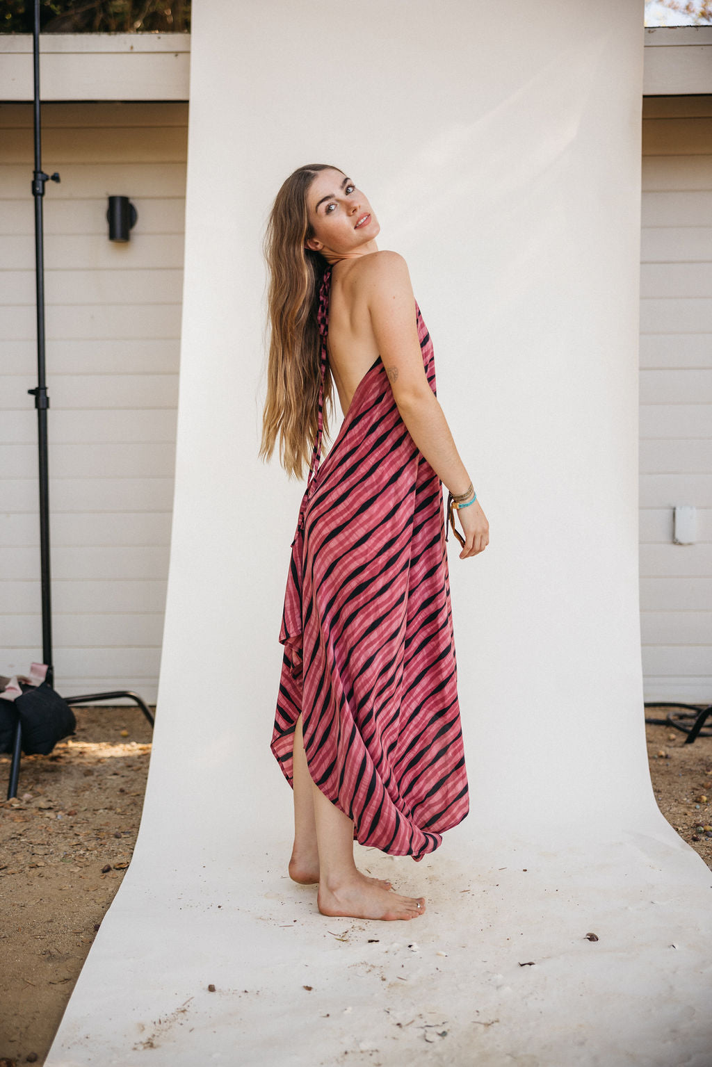 Sun Child Classic Silk Dress - Cypress