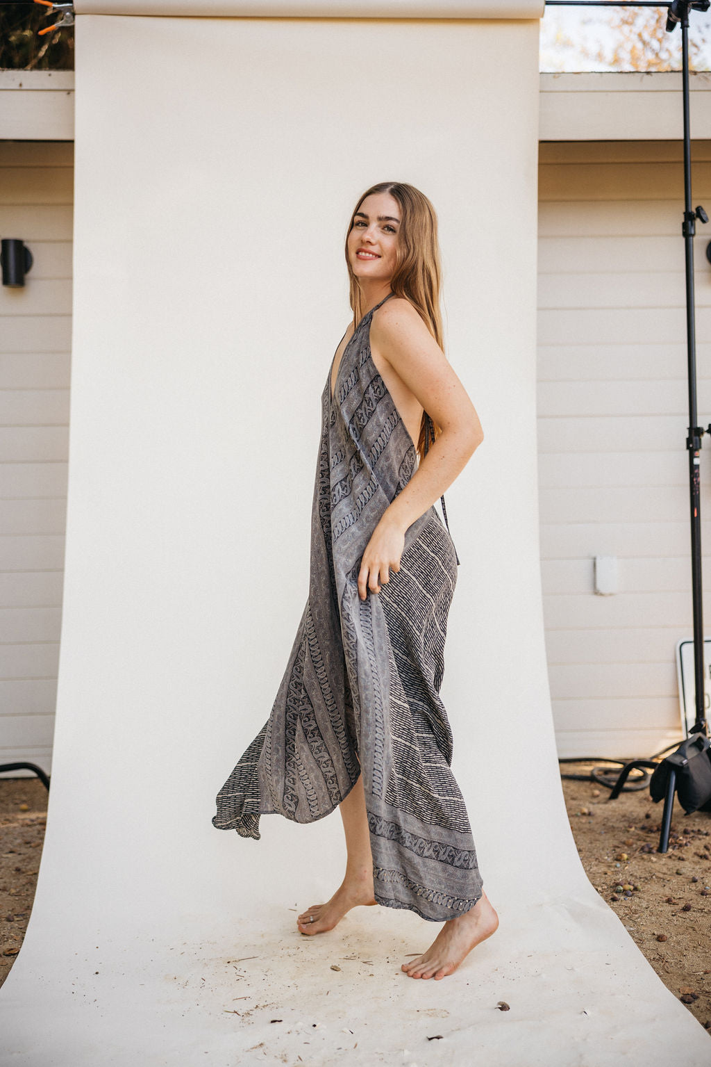 Sun Child Classic Silk Dress - Opaline