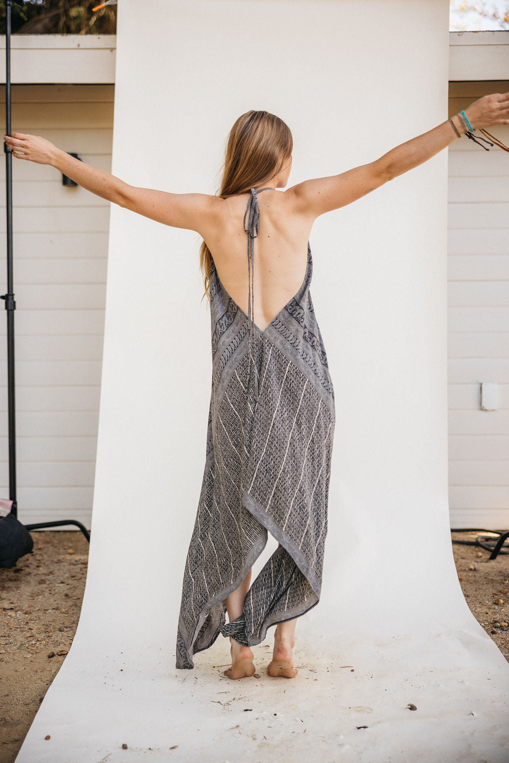 Sun Child Classic Silk Dress - Opaline