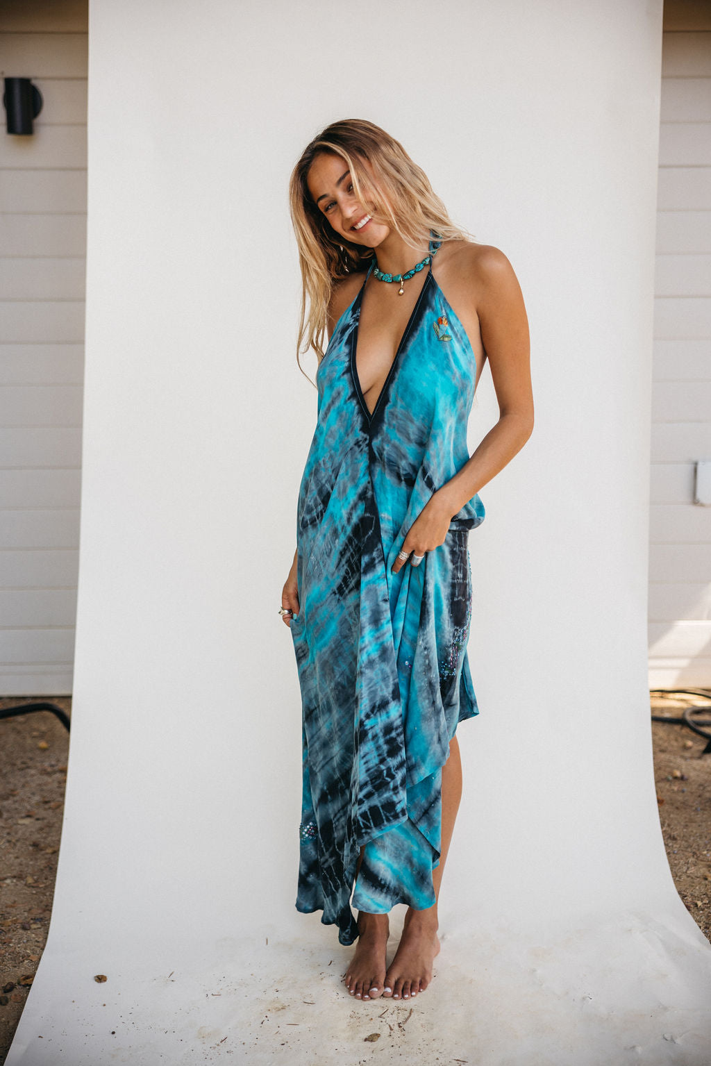 Sun Child Classic Silk Dress - Clove