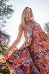 Sun Child Classic Silk Dress - Marigold