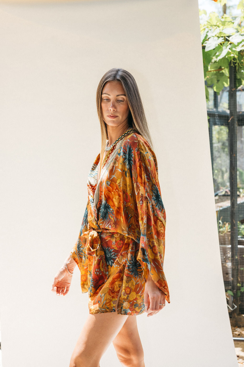 Kimono Wrap Dress - Dove